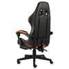 vidaXL Sedia da Gaming con Poggiapiedi Nero e Arancione in Similpelle - Image 2 of 4
