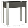vidaXL Jardinera Elevada de Jardín de WPC 75x40x75 cm Gris - Image 4 of 4