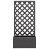 vidaXL WPC Planter with Trellis 65x30x135 cm Grey - Image 1 of 4
