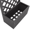 vidaXL WPC Planter with Trellis 65x30x135 cm Grey - Image 3 of 4