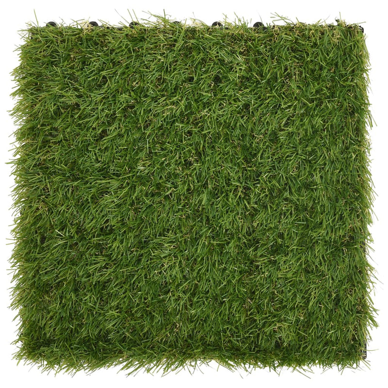 vidaXL Piastrelle in Erba Sintetica in Polietilene 30x30 cm, 22 pz, Verde - Image 3 of 7