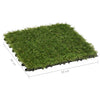 vidaXL Piastrelle in Erba Sintetica in Polietilene 30x30 cm, 22 pz, Verde - Image 7 of 7