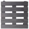 vidaXL Carrelli Portavasi 2 pz Grigi 30x30x7,5 cm in WPC - Image 2 of 4