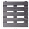 vidaXL Carrelli Portavasi 2 pz Grigi 30x30x7,5 cm in WPC - Image 4 of 4