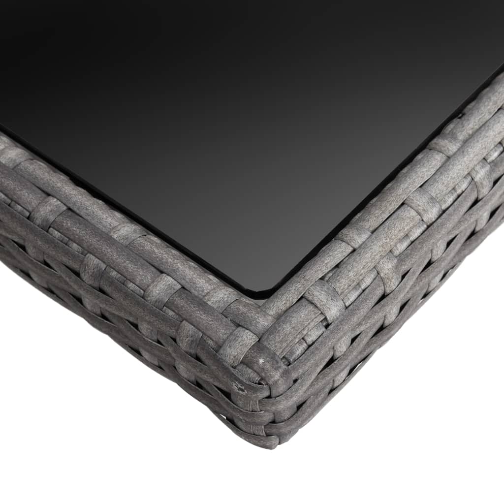 Set da Pranzo da Giardino SolPatio 5 pezzi in Polyrattan Grigio con Sedie Reclinabili - Image 29 of 36