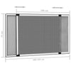 Zanzariera Allungabile per Finestre in Alluminio (100-193) x 75 cm Bianca - Image 9 of 9