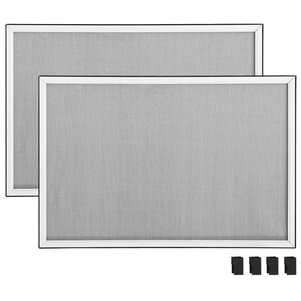 vidaXL Zanzariera Allungabile per Finestre Bianca (100-193)x75 cm - Image 3 of 9