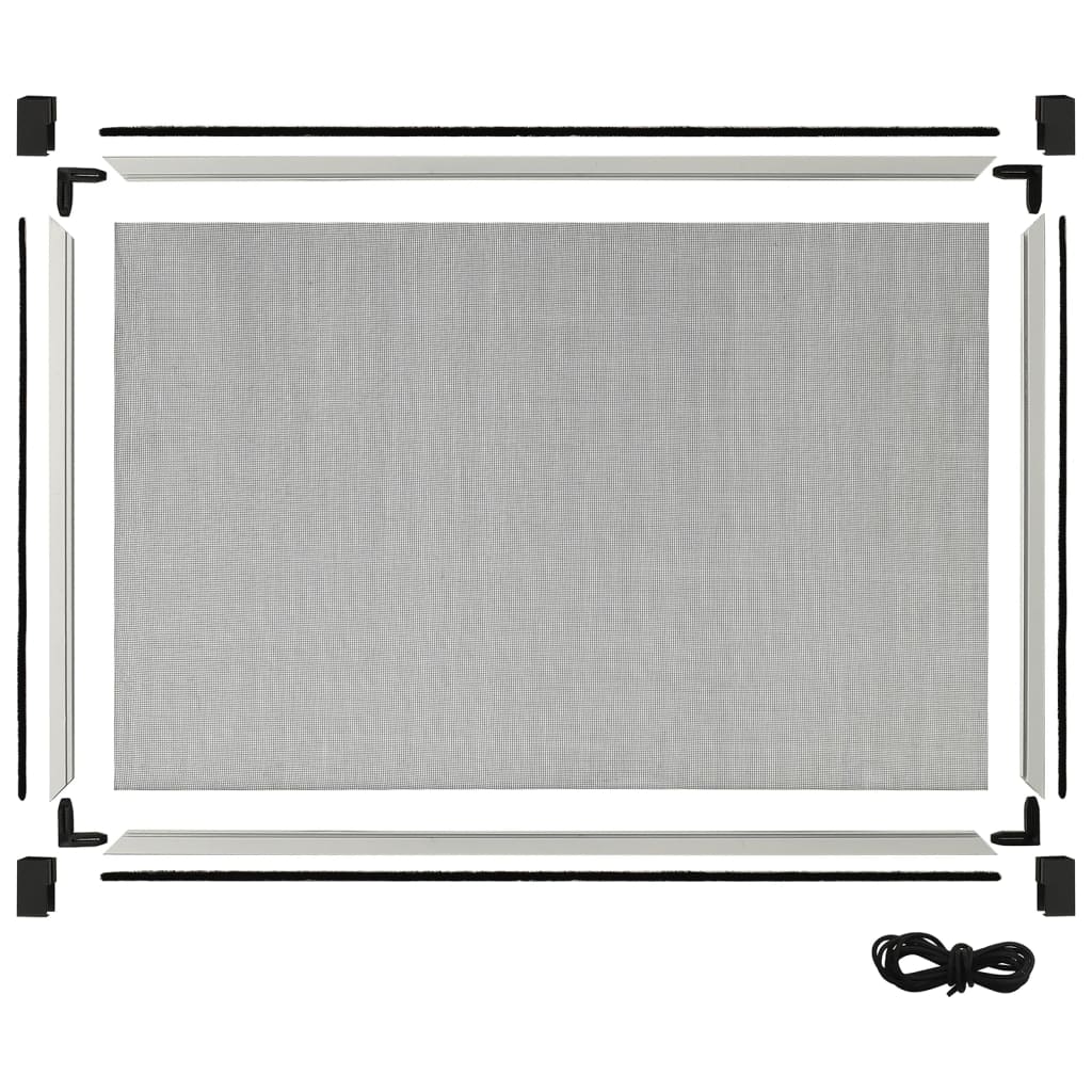 Zanzariera Allungabile per Finestre in Alluminio (100-193) x 75 cm Bianca - Image 4 of 9