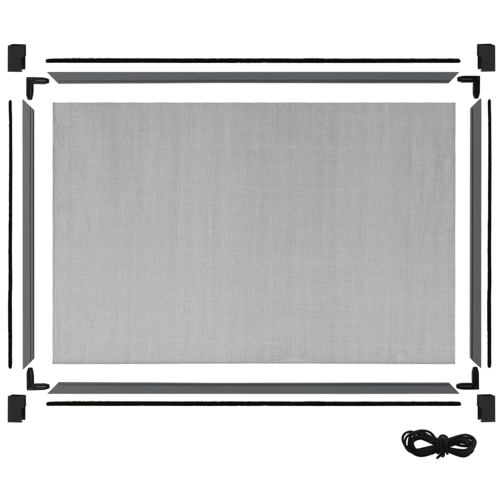 vidaXL Zanzariera Allungabile per Finestre Antracite (100-193)x75 cm - Image 4 of 9