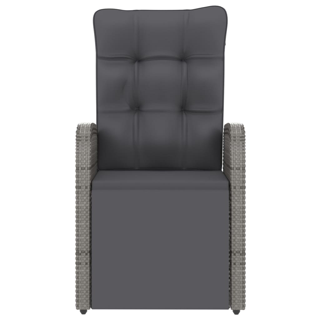 Set Pranzo da Giardino SolPatio 10 Posti in Polyrattan Grigio con Sedie Reclinabili - Image 13 of 18