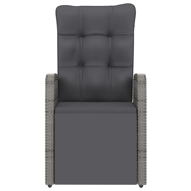 Set Pranzo da Giardino SolPatio 10 Posti in Polyrattan Grigio con Sedie Reclinabili - Image 13 of 18