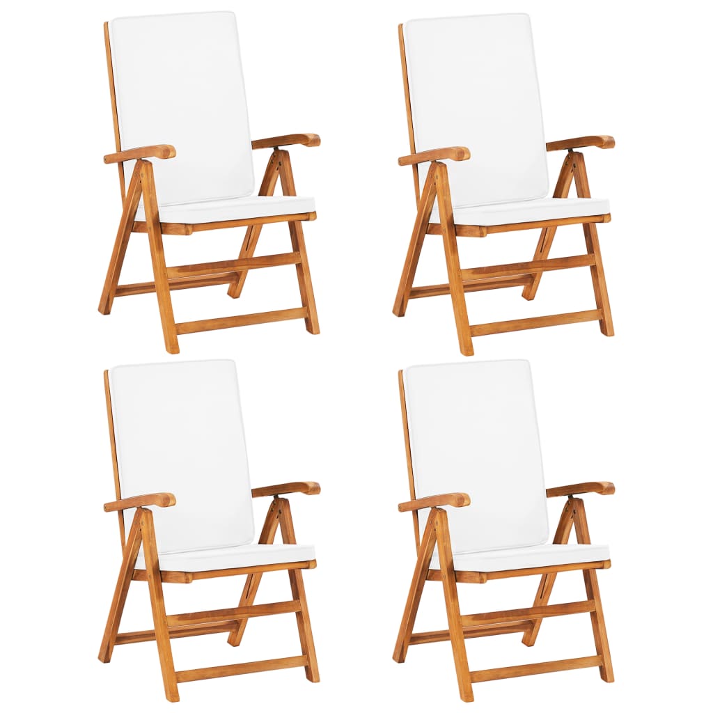 Set da Pranzo da Giardino SolPatio in Teak con 8 Sedie Reclinabili e Cuscini - Image 16 of 42