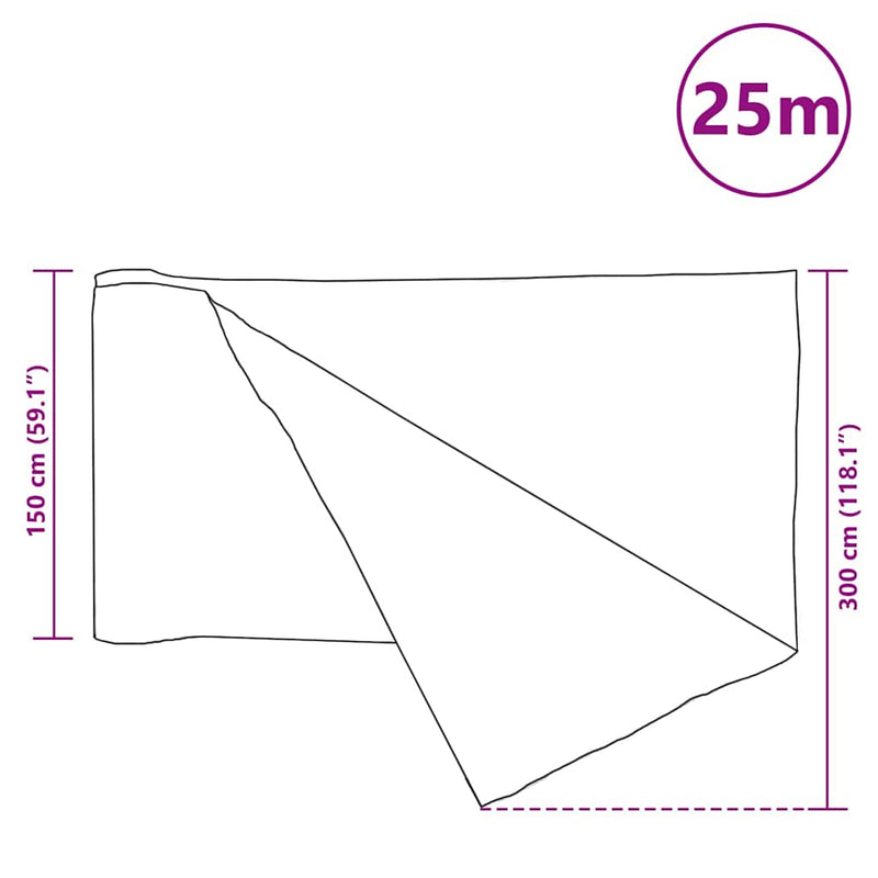 Rete per Privacy in HDPE 75 g/m² 1,5×25 m Nera - Image 4 of 4