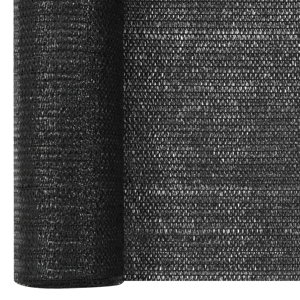 vidaXL Rete per Privacy Nera 2x10 m in HDPE 75 g/m² - Image 2 of 2