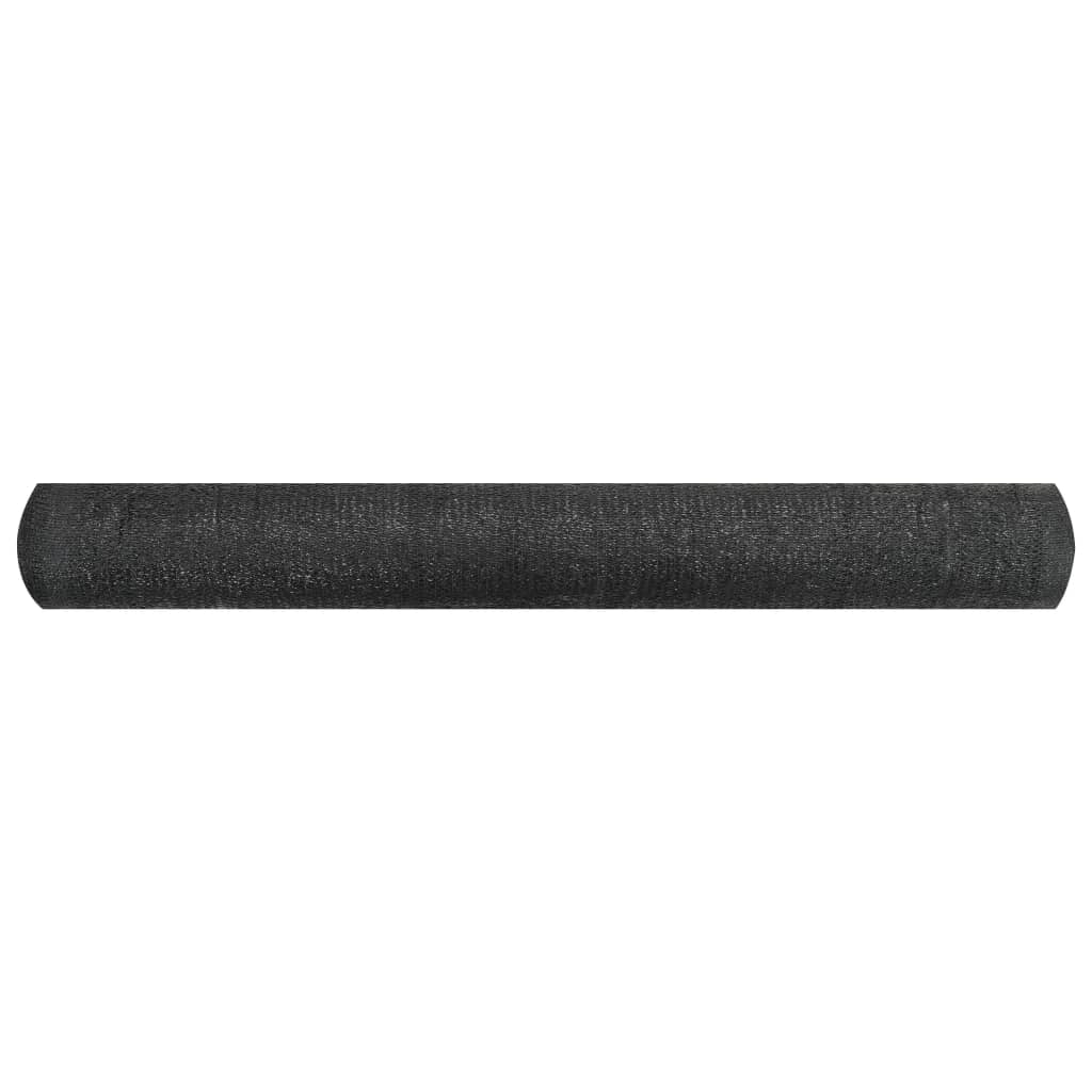 Red de privacidad vidaXL HDPE 150 g/m² 1,2x25 m Negra - Image 3 of 10