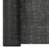 Red de privacidad vidaXL HDPE 150 g/m² 1,2x25 m Negra - Image 7 of 10