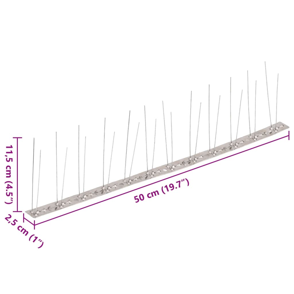 vidaXL Set Dissuasori per Uccelli e Piccioni 20 pz 5 File 10 m - Image 14 of 15