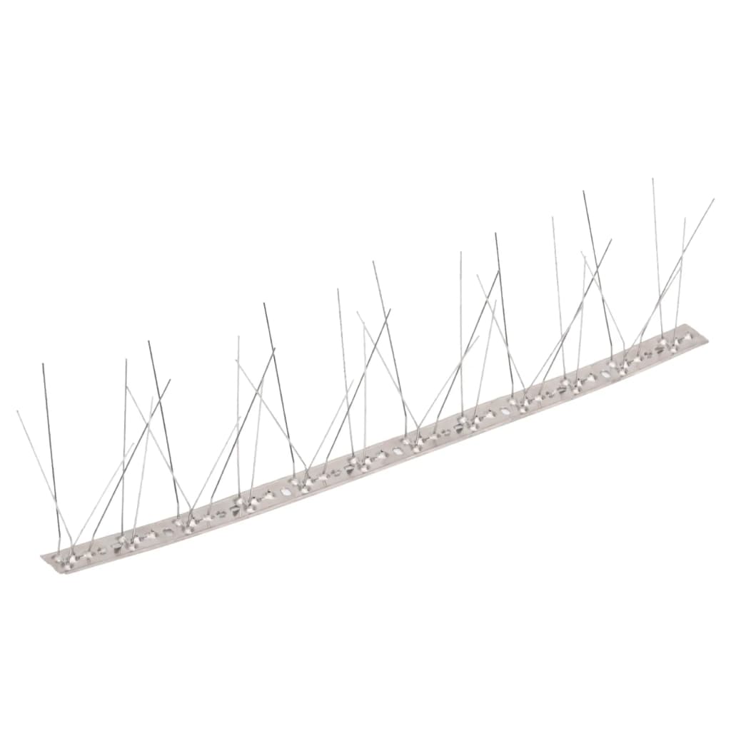 vidaXL Set Dissuasori per Uccelli e Piccioni 40 pz Acciaio 5 File 20 m - Image 1 of 20