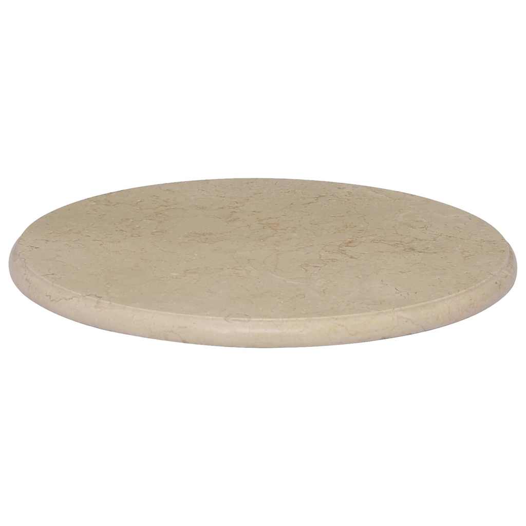 Piano per Tavolo Rotondo in Marmo Crema vidaXL, Ø50 cm - Image 2 of 8