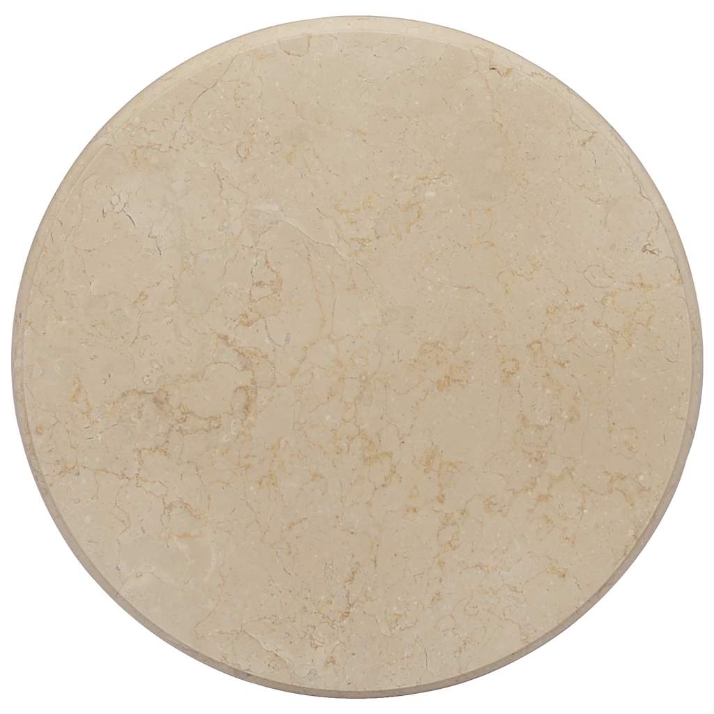 Piano per Tavolo Rotondo in Marmo Crema vidaXL, Ø50 cm - Image 4 of 8