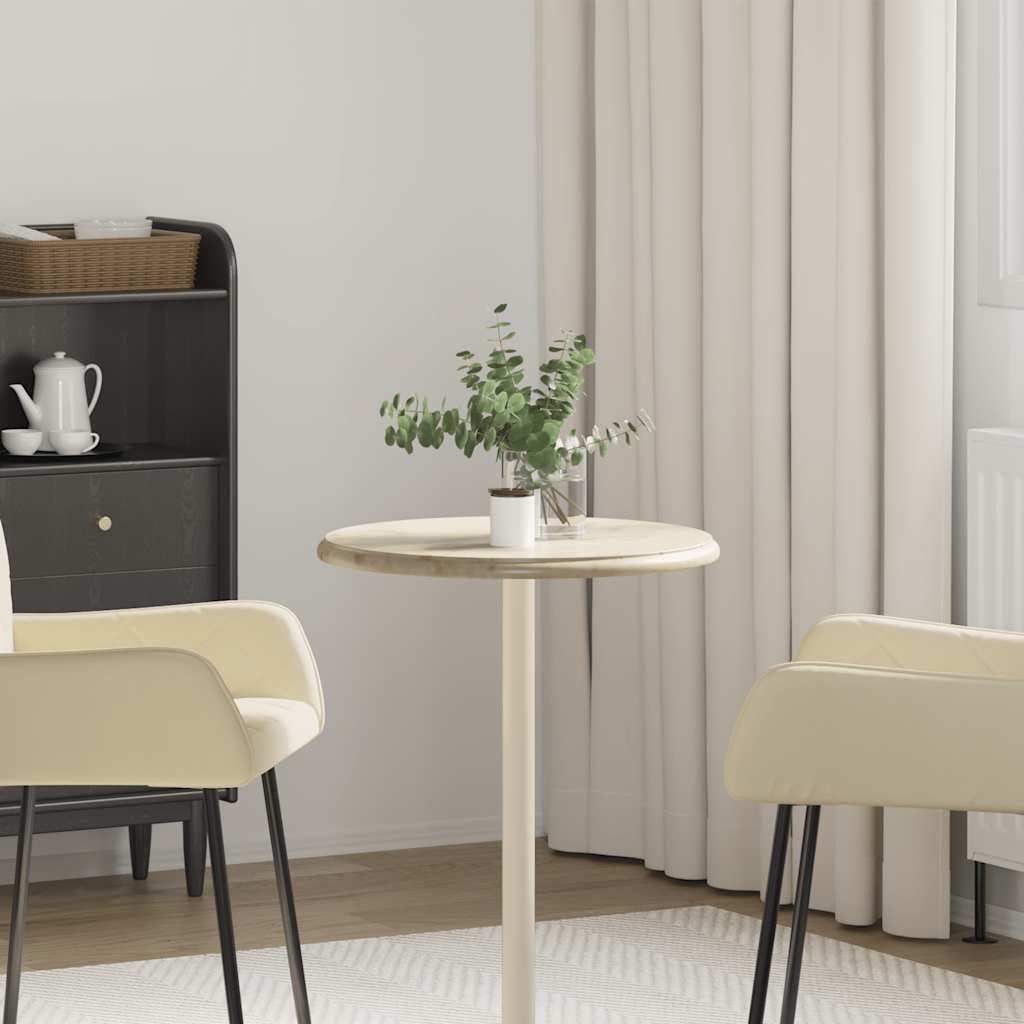 Piano per Tavolo Rotondo in Marmo Crema vidaXL, Ø50 cm - Image 1 of 8