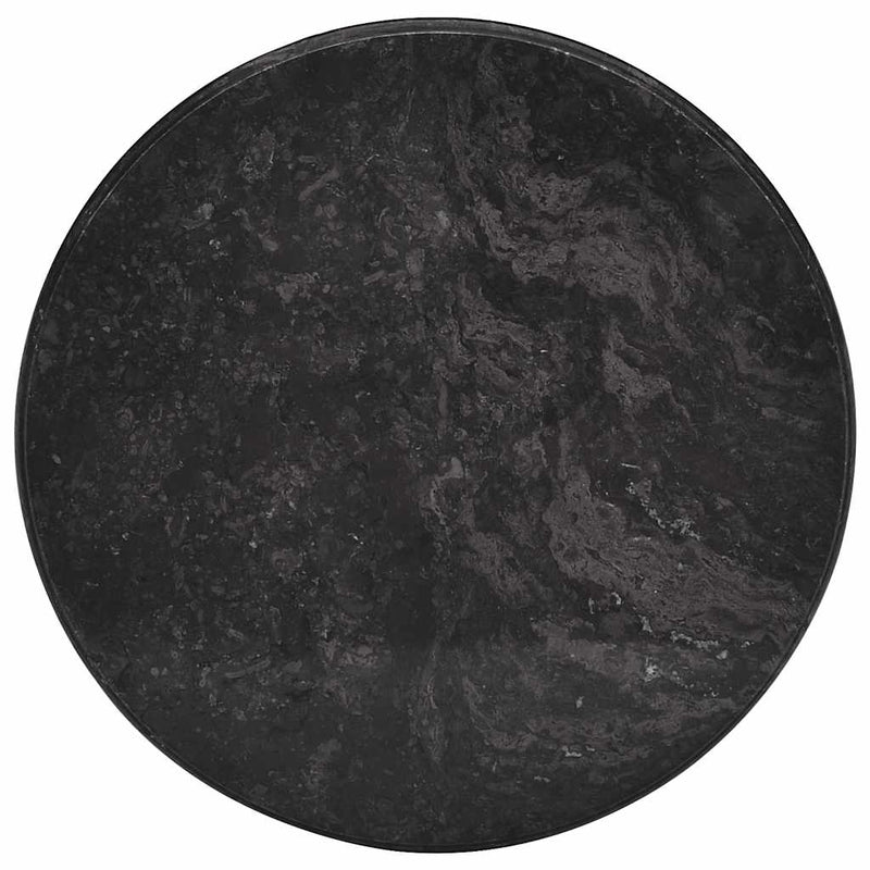vidaXL Piano per Tavolo in Marmo Ø50x2,5 cm Nero - Image 8 of 16