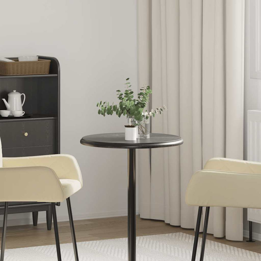 Piano per Tavolo in Marmo Ø50x2,5 cm Nero - immagine 1 | SolPatio