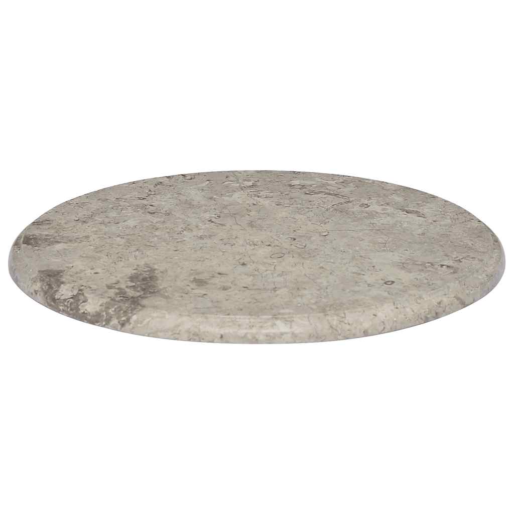 Piano Tavolo Rotondo in Marmo Grigio Ø40 cm- Eleganza Versatile - Image 4 of 24
