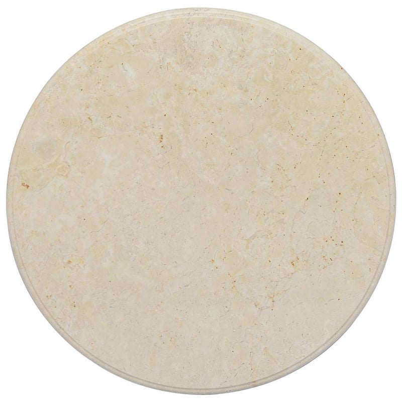 Piano per Tavolo Crema Ø60x2,5 cm in Marmo - immagine 4 | SolPatio - Image 4 of 8