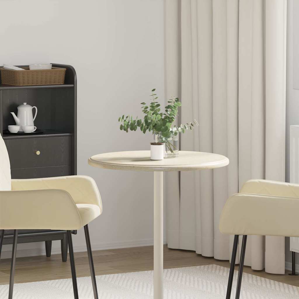 Piano per Tavolo Crema Ø60x2,5 cm in Marmo - immagine 1 | SolPatio - Image 1 of 8