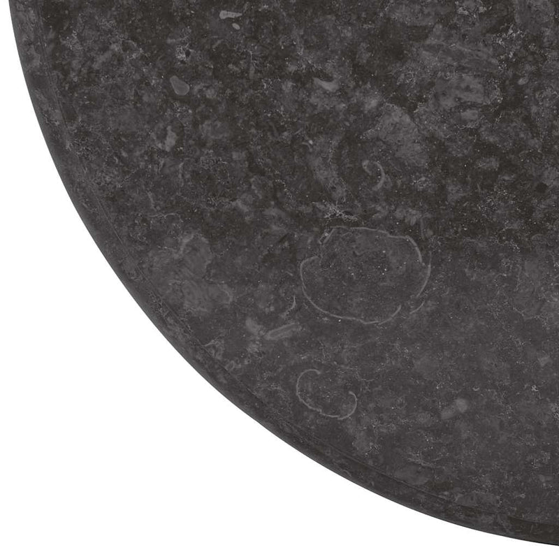 vidaXL Piano per Tavolo in Marmo Ø50x2,5 cm Nero - Image 12 of 16