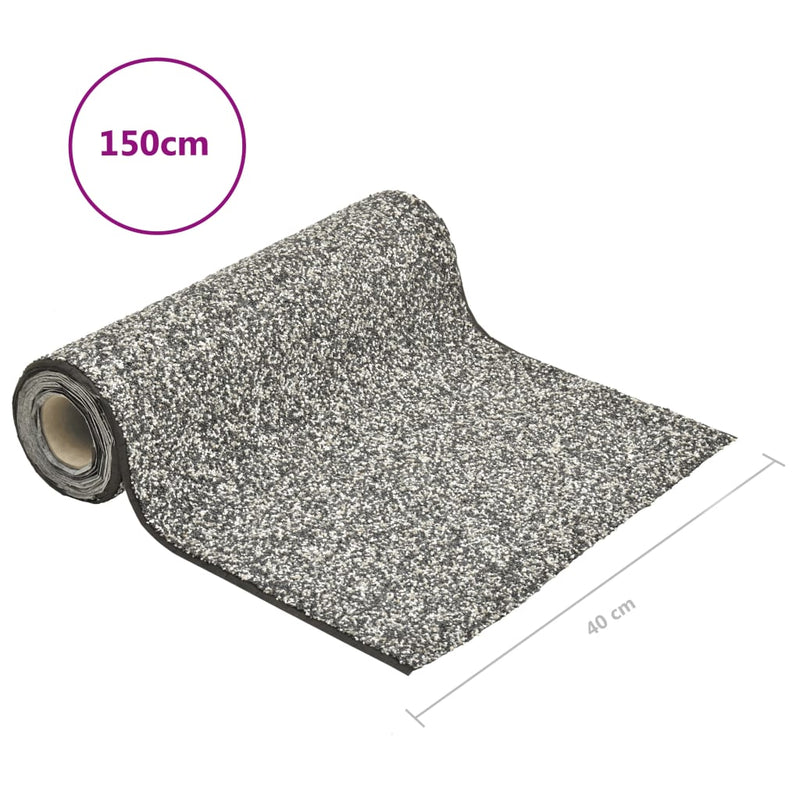 vidaXL Revestimiento para Estanque de Fieltro de PP con Piedra 150x40 cm Gris - Image 10 of 12