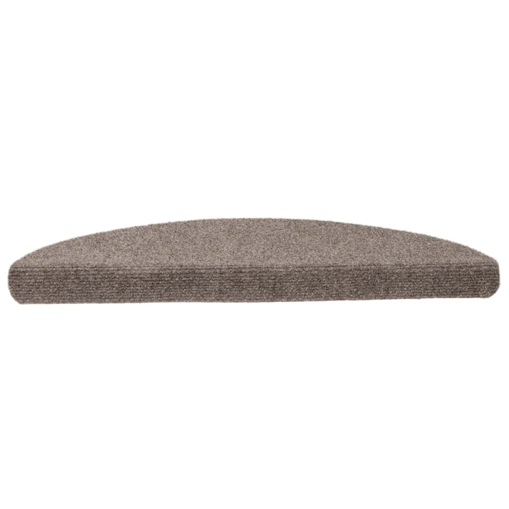 Set 5 Tappetini Semicircolari Autoadesivi per Scale vidaXL - Beige - Image 3 of 12