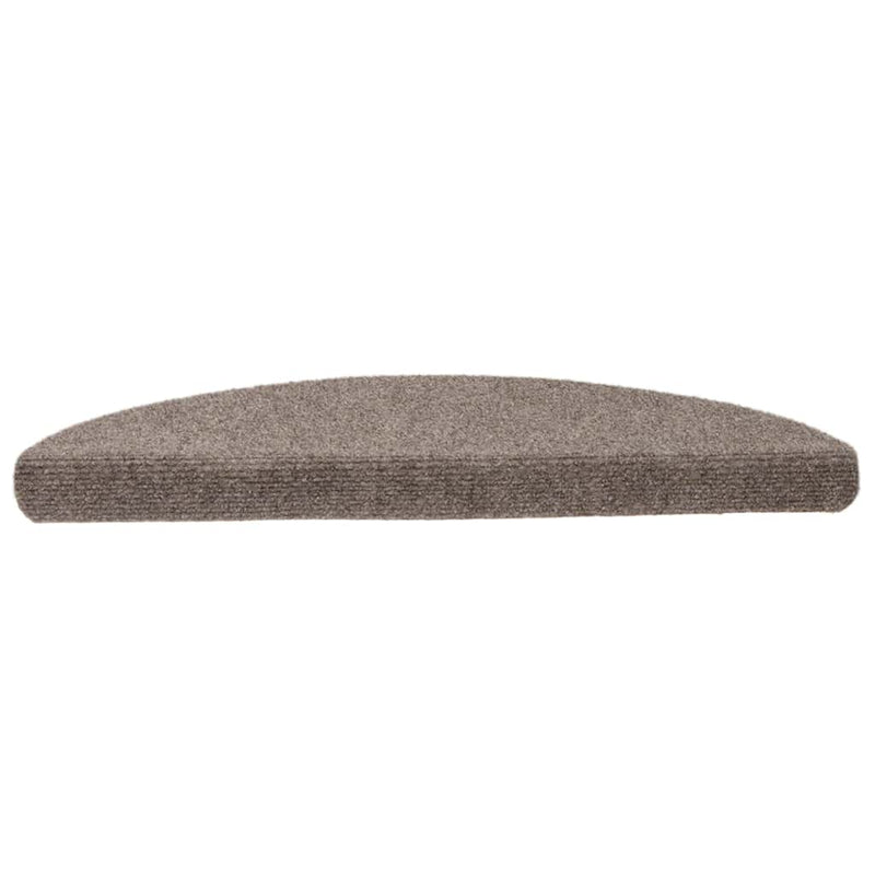 Set 5 Tappetini Semicircolari Autoadesivi per Scale vidaXL - Beige - Image 3 of 12