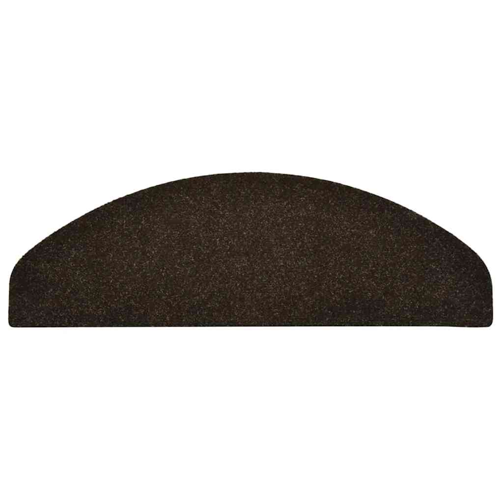 Tappetini per scale autoadesivi 10 pz 65x21x4 cm marrone semicircolari grandi - immagine 15 | SolPatio - Image 15 of 26
