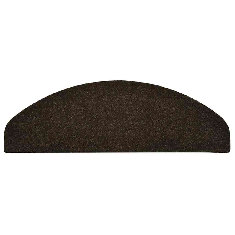 Tappetini per scale autoadesivi 10 pz 65x21x4 cm marrone semicircolari grandi - immagine 15 | SolPatio - Image 15 of 26