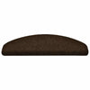 vidaXL Tappetini per scale autoadesivi 5 pz 65x21x4 cm marrone semicircolari grandi - Image 2 of 6