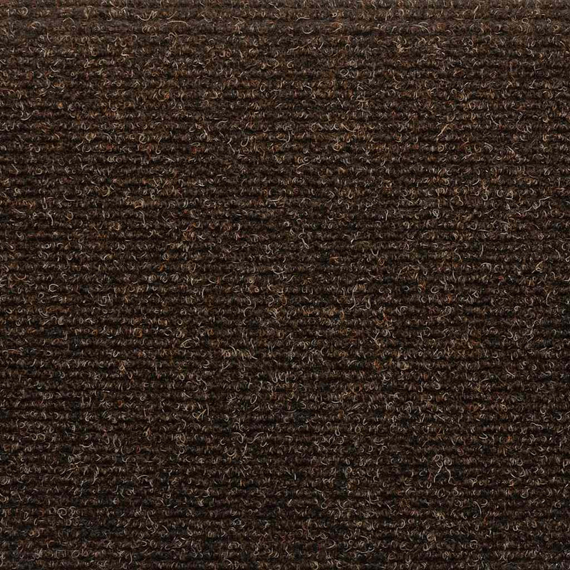 vidaXL Tappetini per scale autoadesivi 5 pz 65x21x4 cm marrone semicircolari grandi - Image 5 of 6