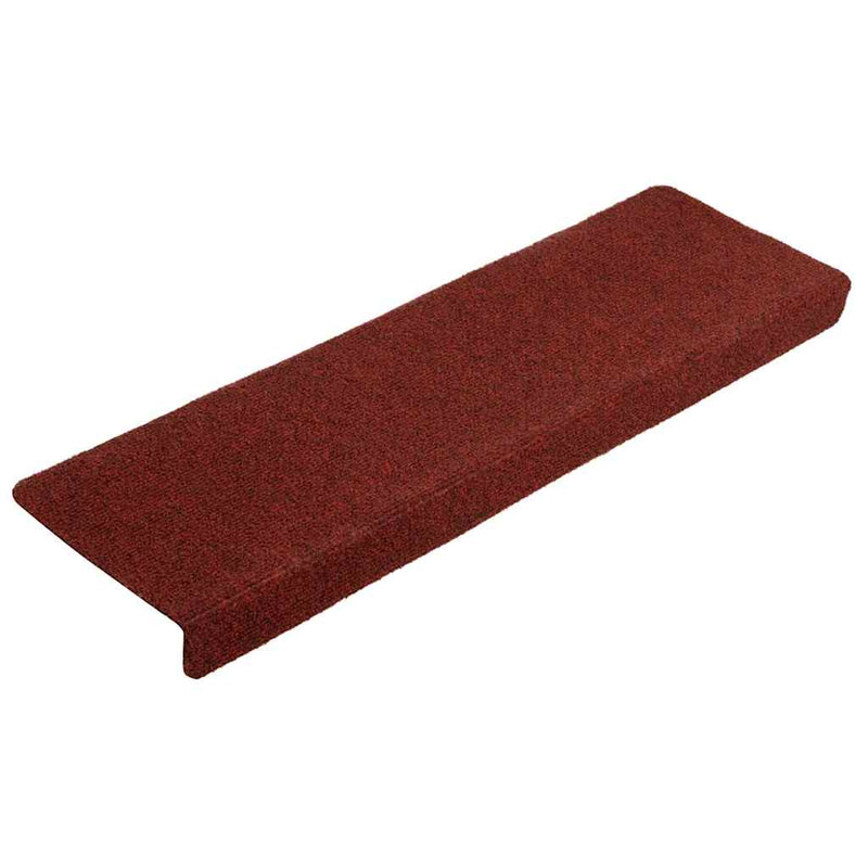 Set 5 Tappetini Autoadesivi per Scale 65x21 cm - Rosso Bordeaux - immagine 1 | SolPatio - Image 1 of 11