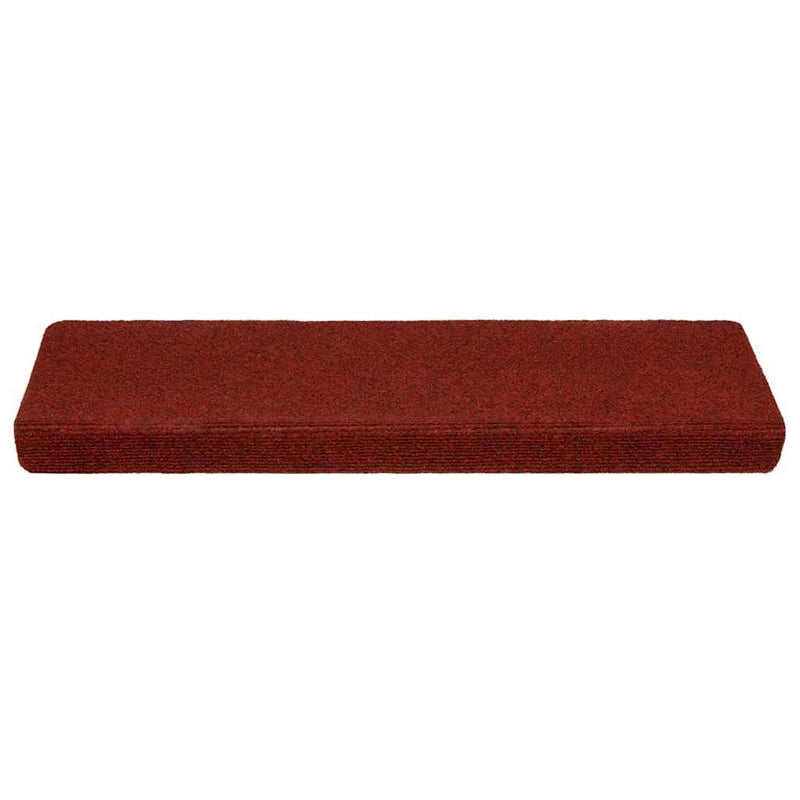 Set 5 Tappetini Autoadesivi per Scale 65x21 cm - Rosso Bordeaux - immagine 3 | SolPatio - Image 3 of 11