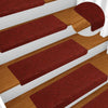 Set 5 Tappetini Autoadesivi per Scale 65x21 cm - Rosso Bordeaux - immagine 5 | SolPatio - Image 5 of 11