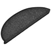 vidaXL Tappetini per scale 10 pz 56x17x3 cm Antracite Semicircolari - Image 3 of 8