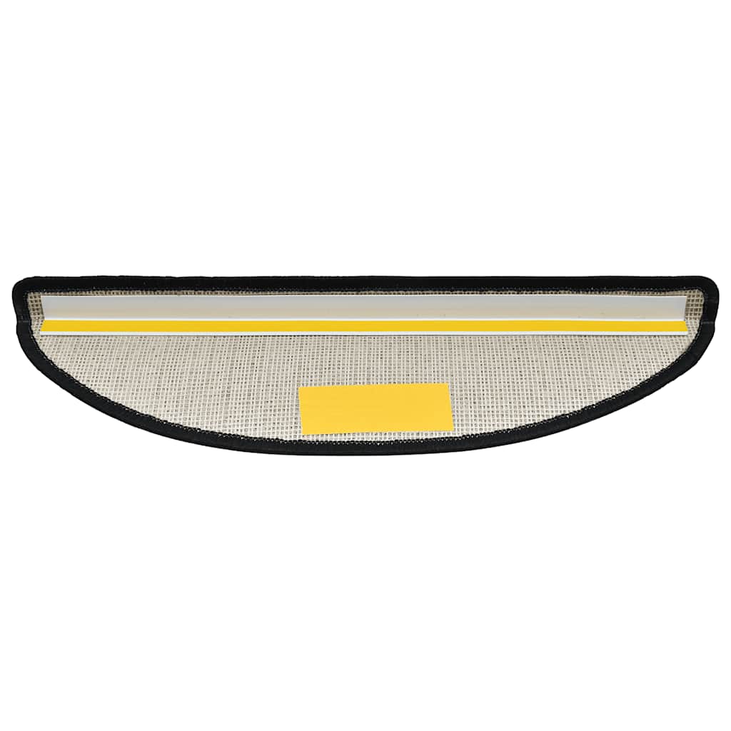 vidaXL Tappetini per scale 10 pz 56x17x3 cm Antracite Semicircolari - Image 5 of 8