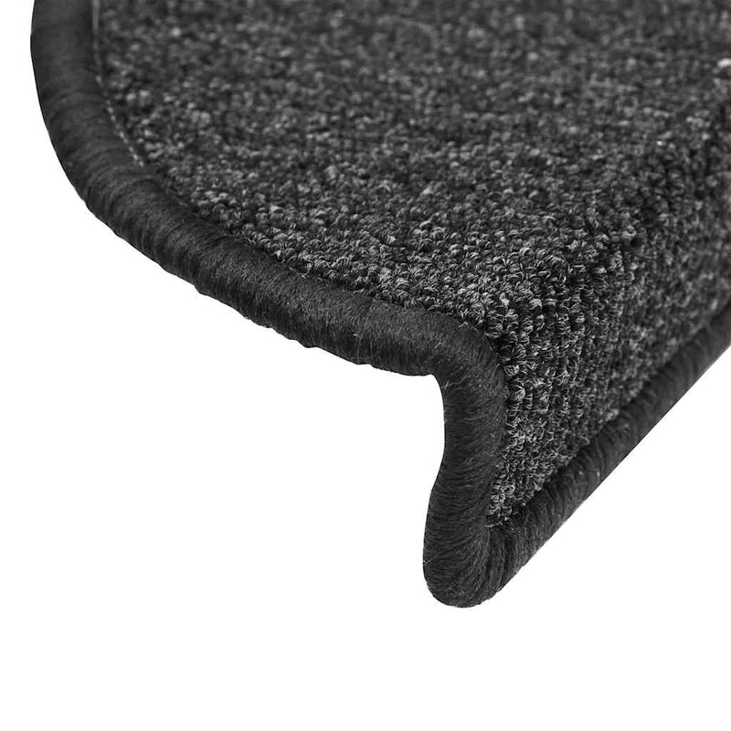 vidaXL Tappetini per scale 10 pz 56x17x3 cm Antracite Semicircolari - Image 6 of 8