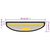 vidaXL Tappetini per scale 10 pz 56x17x3 cm Antracite Semicircolari - Image 8 of 8