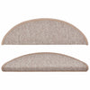 vidaXL Tappetini per scale 10 pz 56x17x3 cm Marrone chiaro Semicircolari - Image 4 of 8