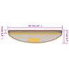 vidaXL Tappetini per scale 15 pz 56x17x3 cm Marrone chiaro Semicircolari - Image 29 of 31