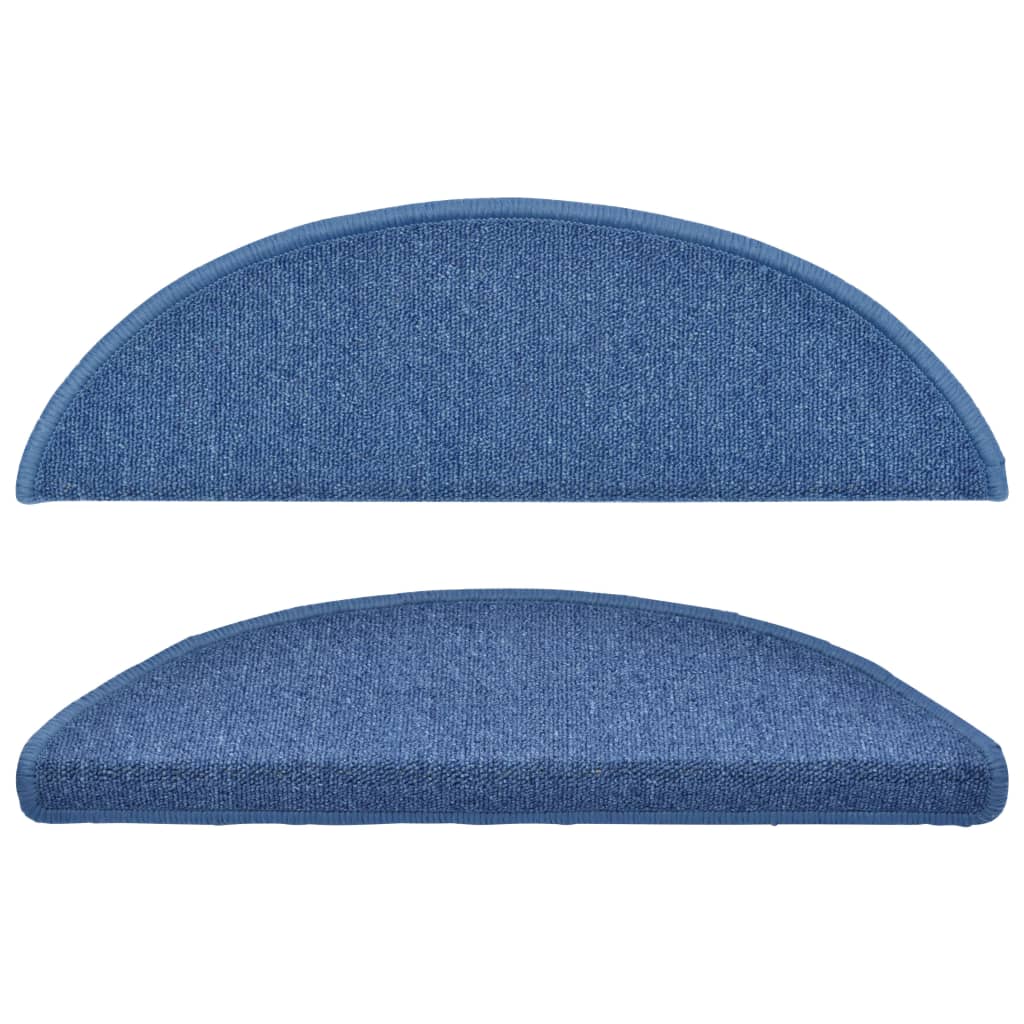 vidaXL Tappetini per scale 10 pz 56x17x3 cm blu semicircolari - Image 22 of 48