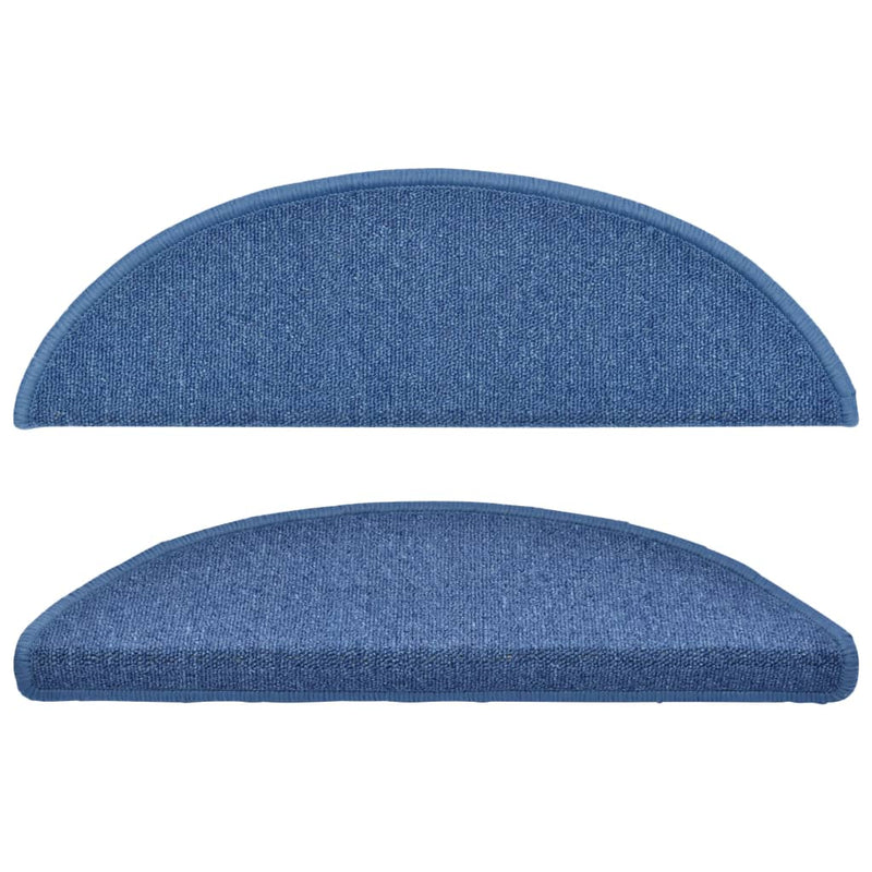 vidaXL Tappetini per scale 10 pz 56x17x3 cm blu semicircolari - Image 22 of 48
