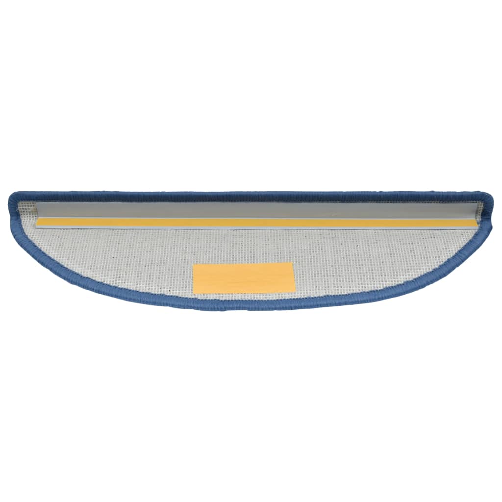 vidaXL Tappetini per scale 10 pz 56x17x3 cm blu semicircolari - Image 30 of 48